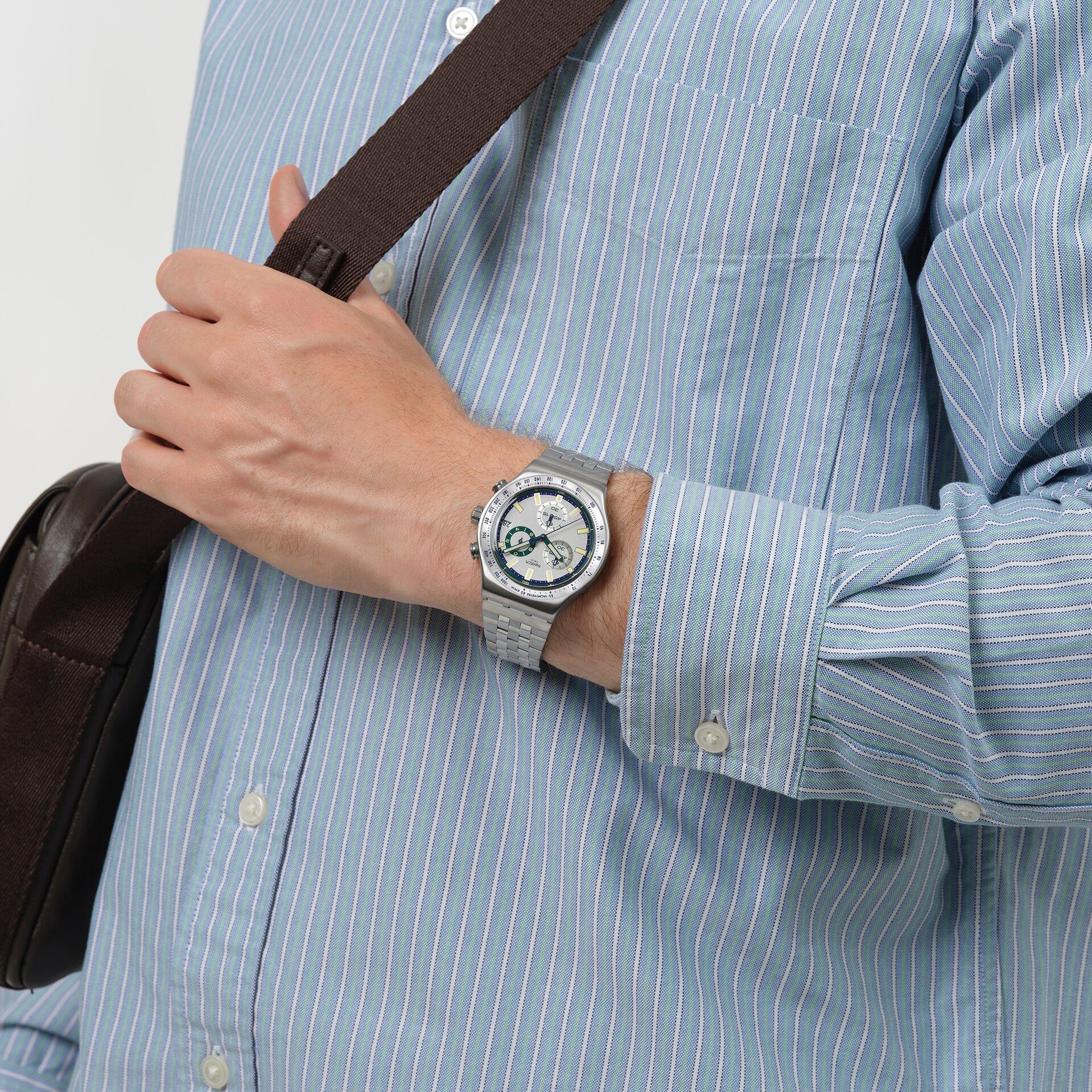 Swatch BLUE REFLECTIVE YVS539 Unisexuhr Mit Wechselband Swatch BLUE REFLECTIVE YVS539 Unisexuhr Mit Wechselband