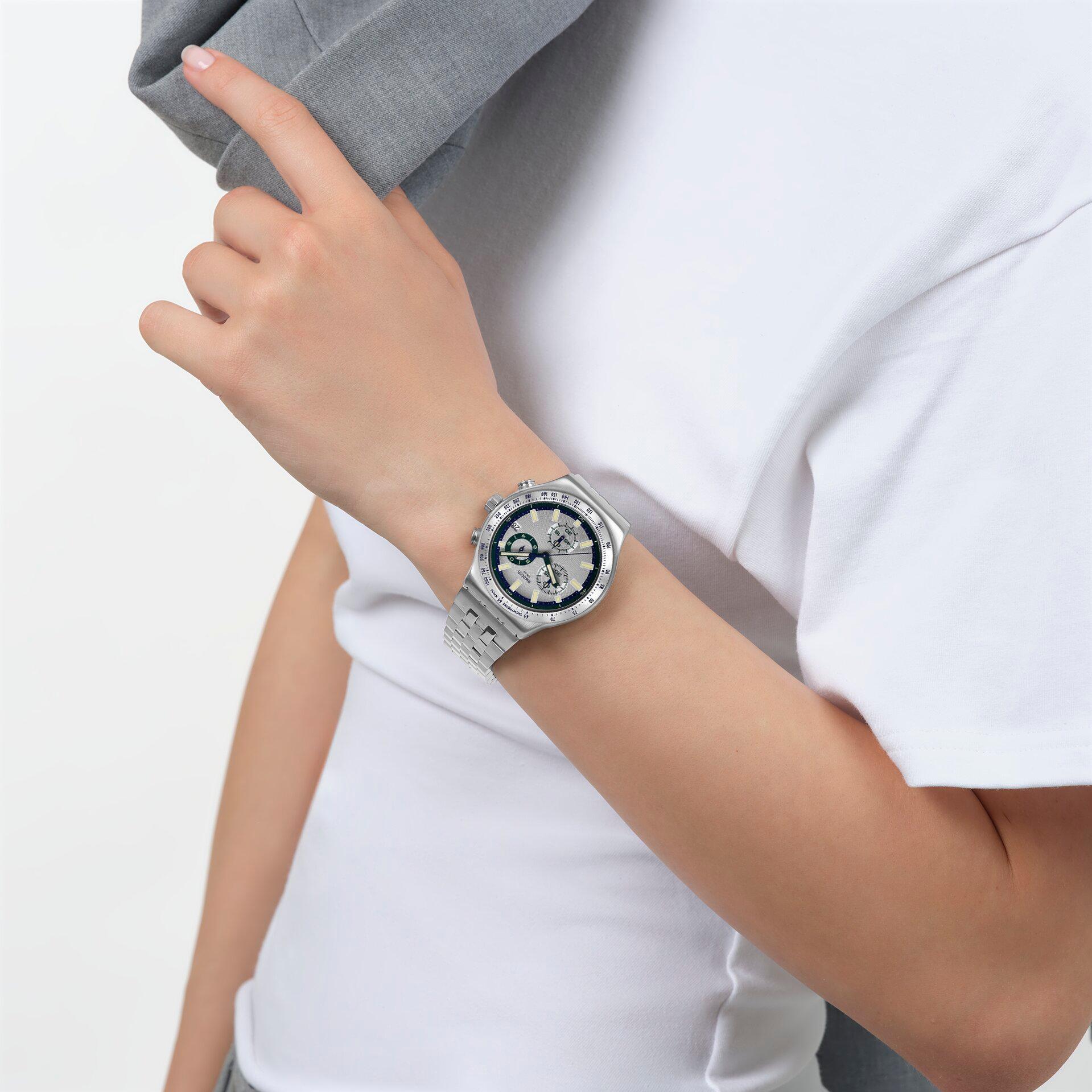 Swatch BLUE REFLECTIVE YVS539 Unisexuhr Mit Wechselband Swatch BLUE REFLECTIVE YVS539 Unisexuhr Mit Wechselband