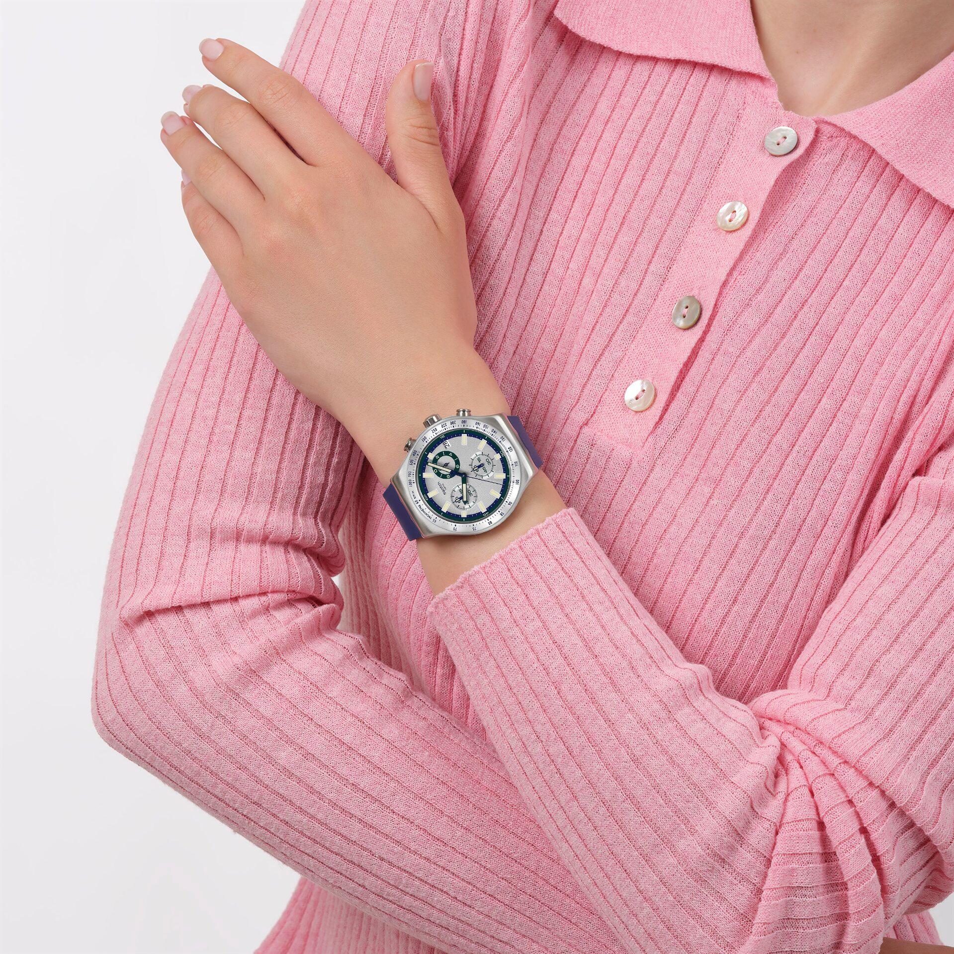 Swatch BLUE REFLECTIVE YVS539 Unisexuhr Mit Wechselband Swatch BLUE REFLECTIVE YVS539 Unisexuhr Mit Wechselband