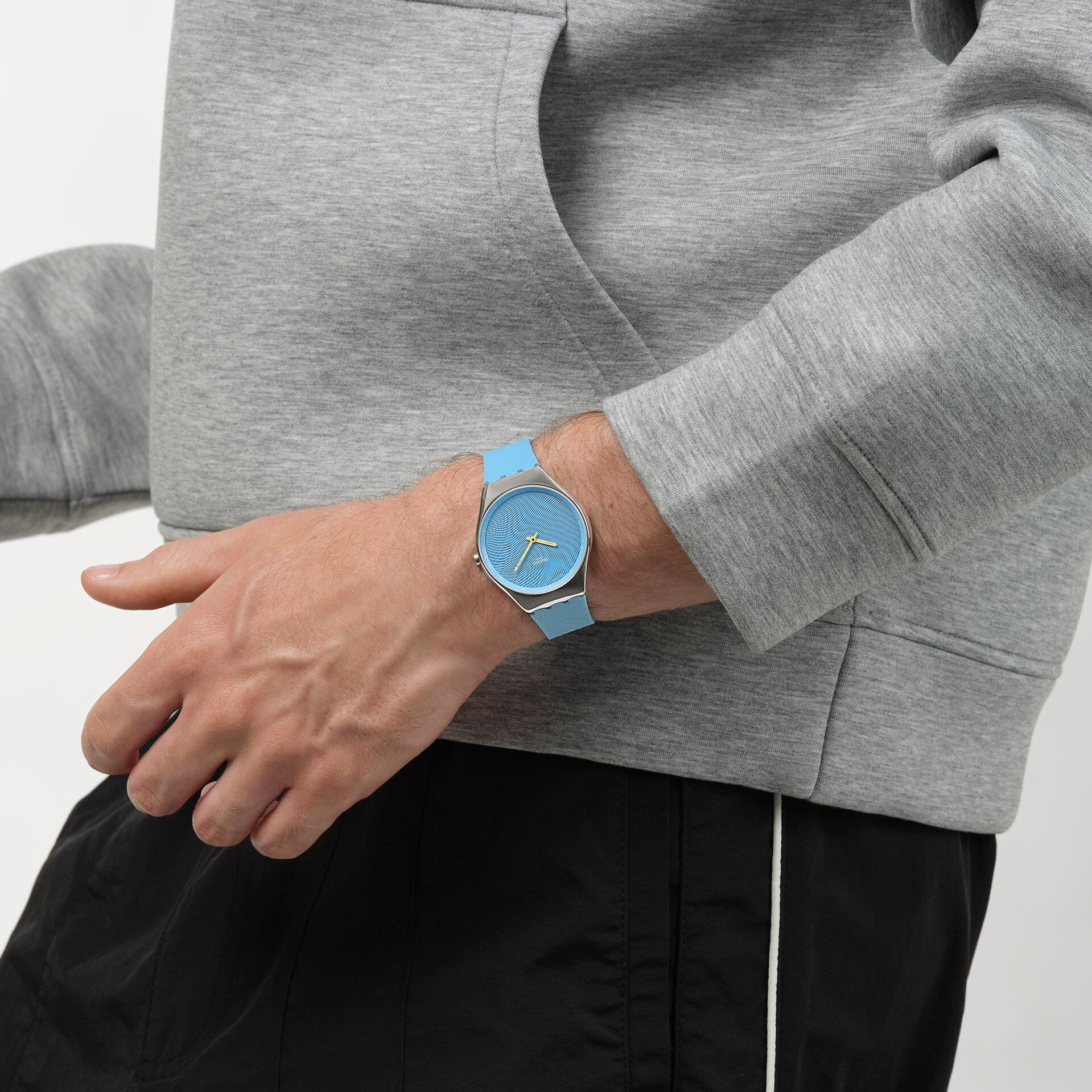 Swatch IRIDESCENTLY BLUE SYXS164 Unisexuhr Swatch IRIDESCENTLY BLUE SYXS164 Unisexuhr