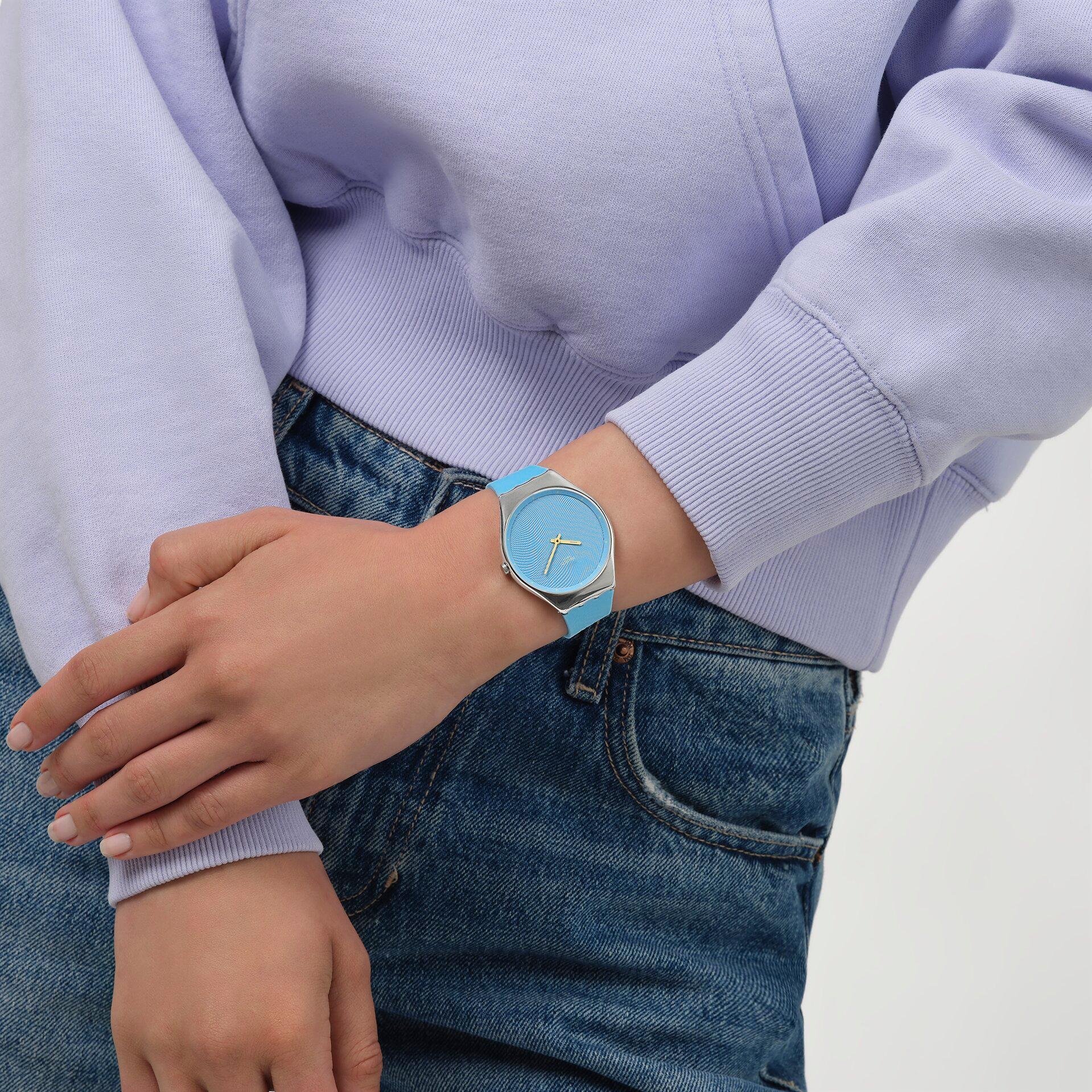 Swatch IRIDESCENTLY BLUE SYXS164 Unisexuhr Swatch IRIDESCENTLY BLUE SYXS164 Unisexuhr