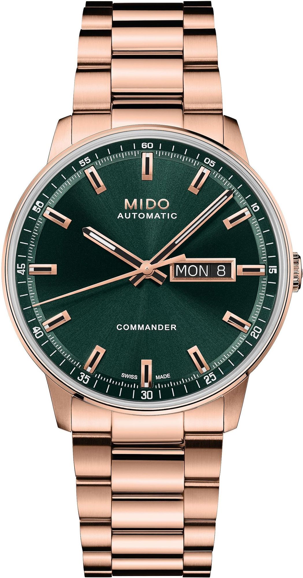 Mido COMMANDER II Datoday M0214303309100 Orologio automatico uomo rivestito in PVC Mido COMMANDER II Datoday M0214303309100 Orologio automatico uomo rivestito in PVC