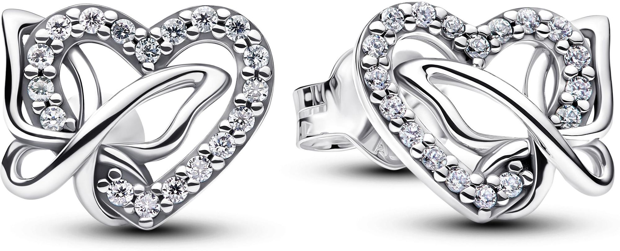 Pandora Entwined Heart & Butterfly Stud Earrings 294476C01 Oorbellen Pandora Entwined Heart & Butterfly Stud Earrings 294476C01 Oorbellen