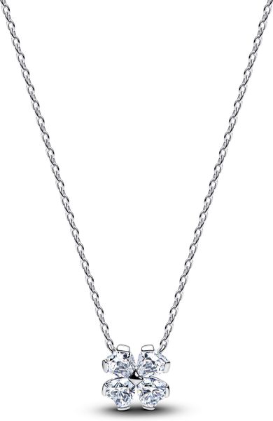 Pandora Sparkling Lucky Clover Pendant Necklace 394502C01 womans necklace Pandora Sparkling Lucky Clover Pendant Necklace 394502C01 womans necklace