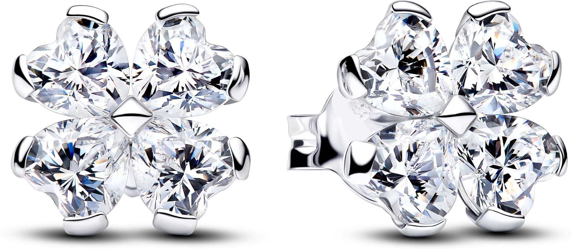 Pandora Sparkling Lucky Clover Stud Earrings 294500C01 Oorbellen Pandora Sparkling Lucky Clover Stud Earrings 294500C01 Oorbellen