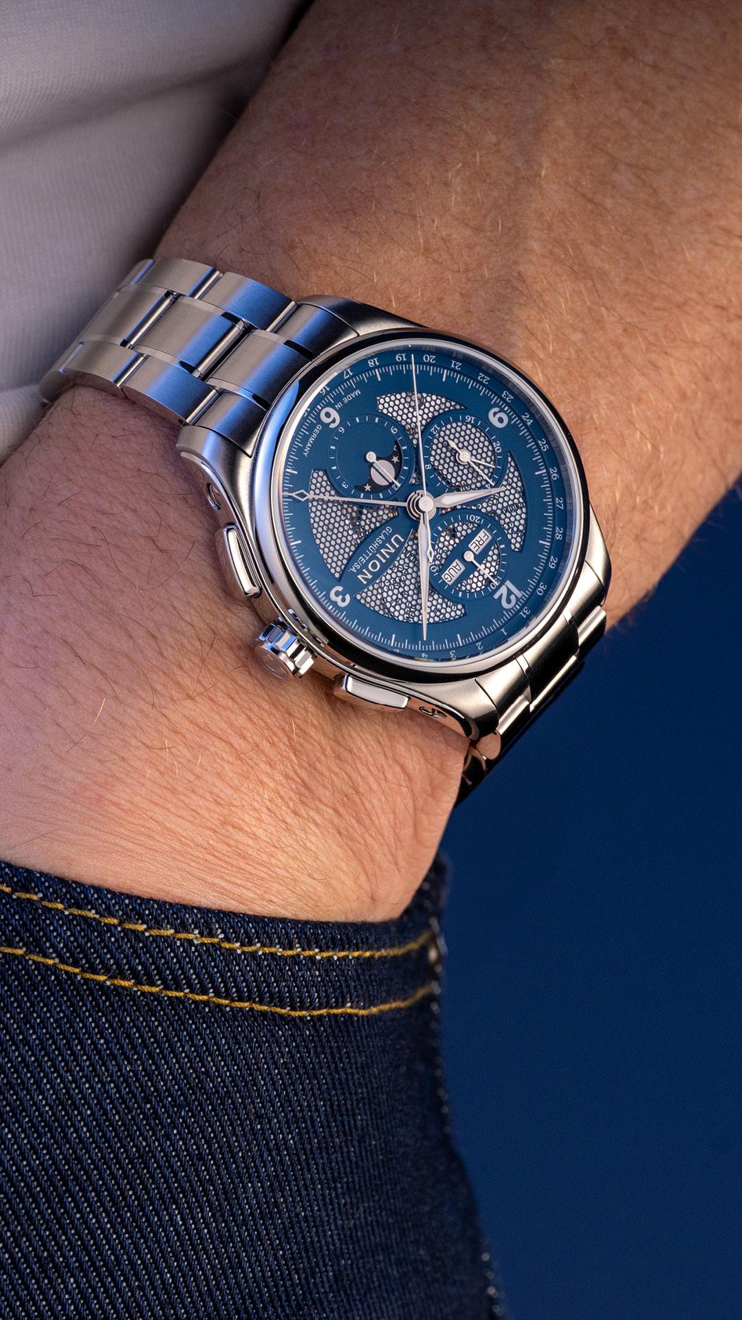 Union Glashütte Belisar Chronograph Mondphase D014.425.11.042.00 Automatic Mens Chronograph Union Glashütte Belisar Chronograph Mondphase D014.425.11.042.00 Automatic Mens Chronograph