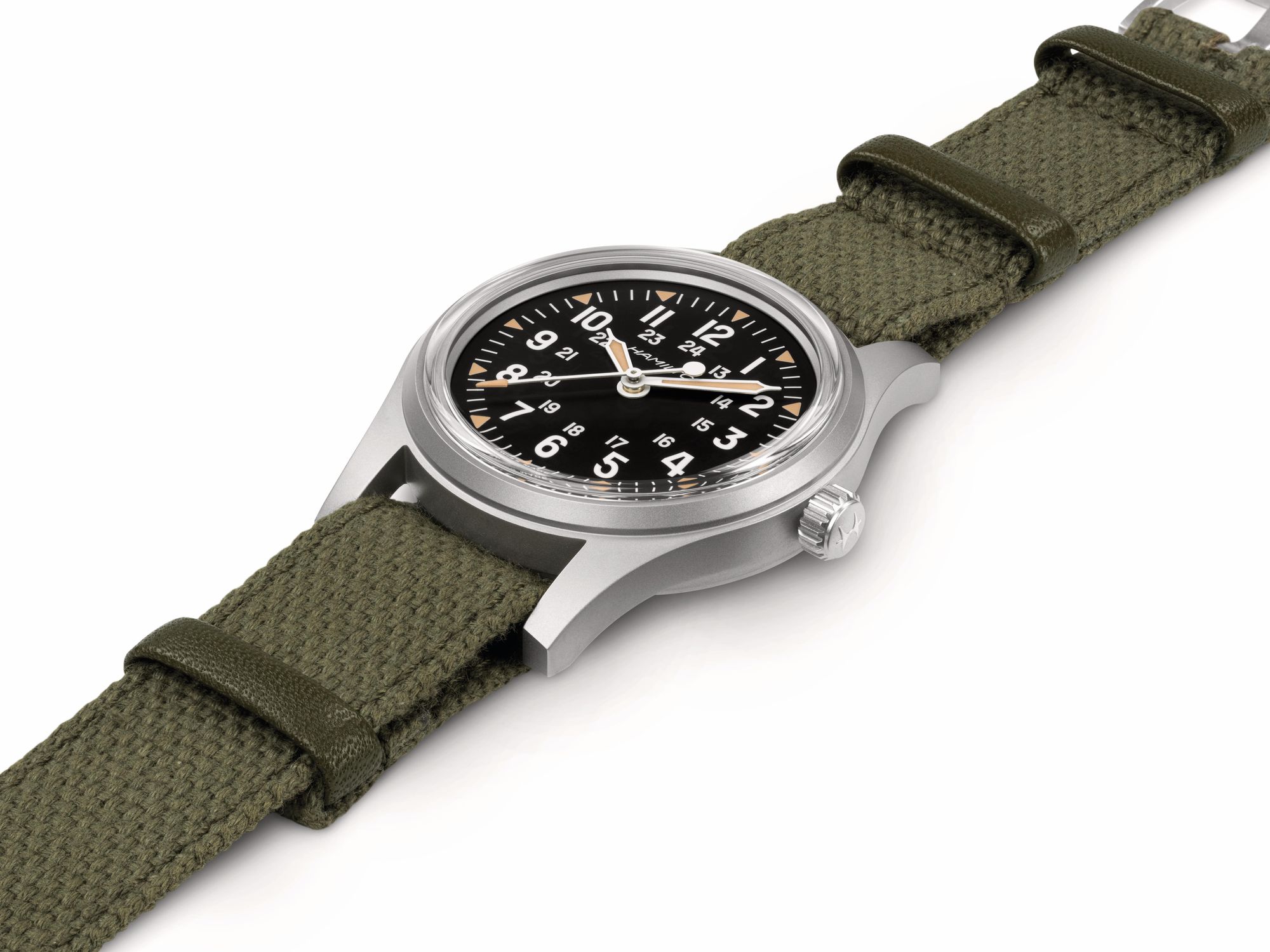 Hamilton Khaki Field Mechanical 36 mm America 250th Anniversary H69399930 Dames armbandhorloge Hamilton Khaki Field Mechanical 36 mm America 250th Anniversary H69399930 Dames armbandhorloge