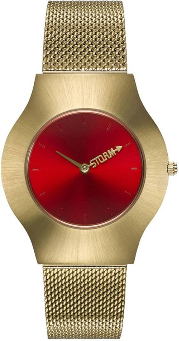 Storm London STORM NEW ION MESH GOLD RED 47453/GD Unisex horloge Storm London STORM NEW ION MESH GOLD RED 47453/GD Unisex horloge