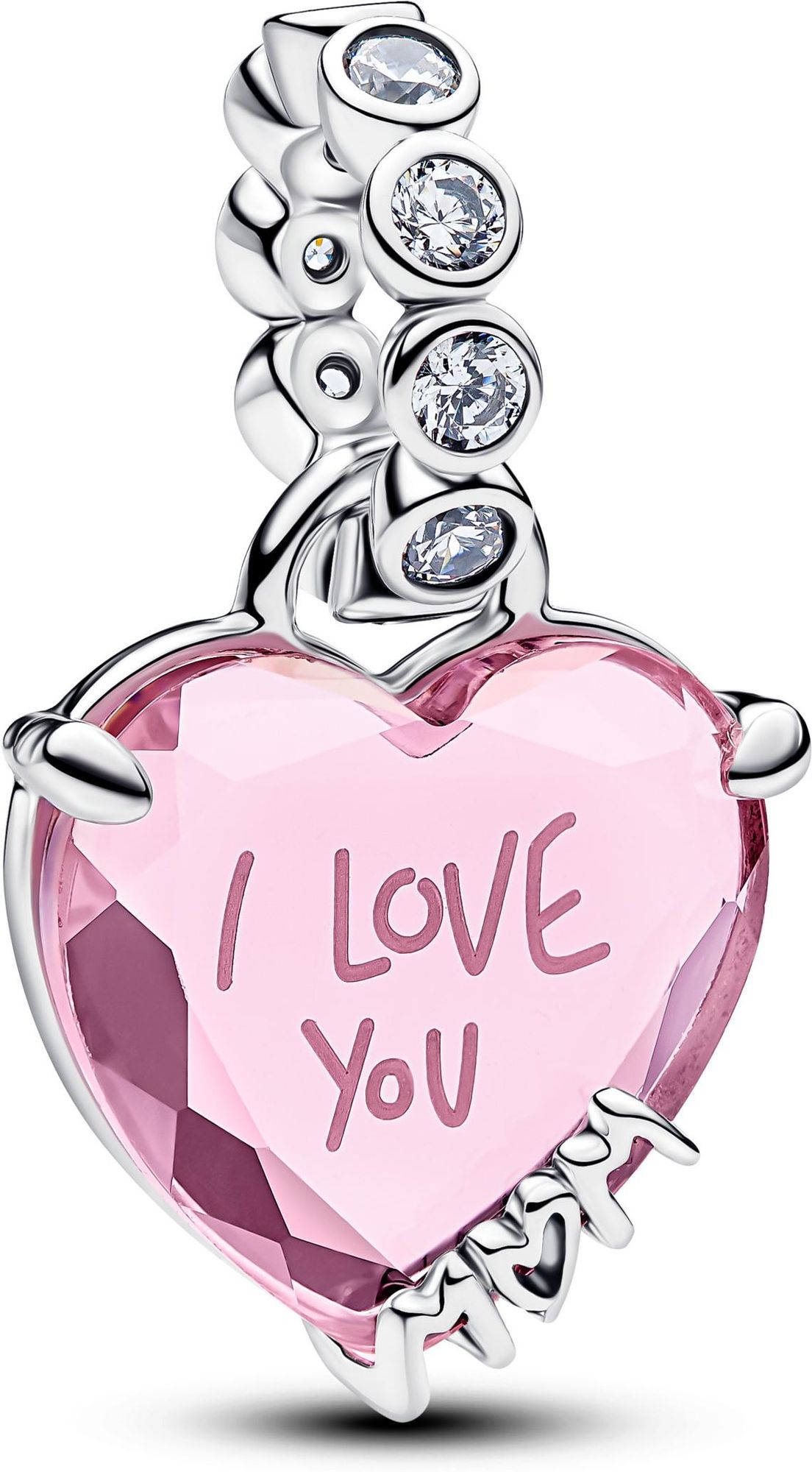 Pandora I Love You Mom Dangle Charm 794464C01 Charm Anhänger Pandora I Love You Mom Dangle Charm 794464C01 Charm Anhänger