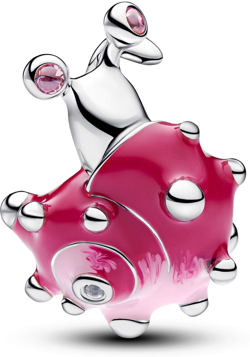 Pandora Pink Snail Charm 794553C01 Pendente charm Pandora Pink Snail Charm 794553C01 Pendente charm