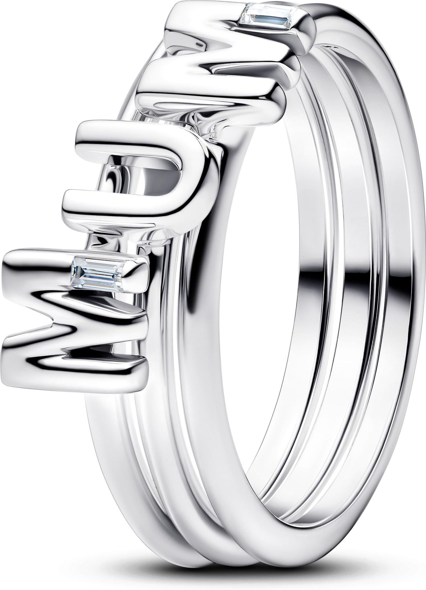 Pandora MUM Letters Splittable Ring 194458C01 womans ring Pandora MUM Letters Splittable Ring 194458C01 womans ring