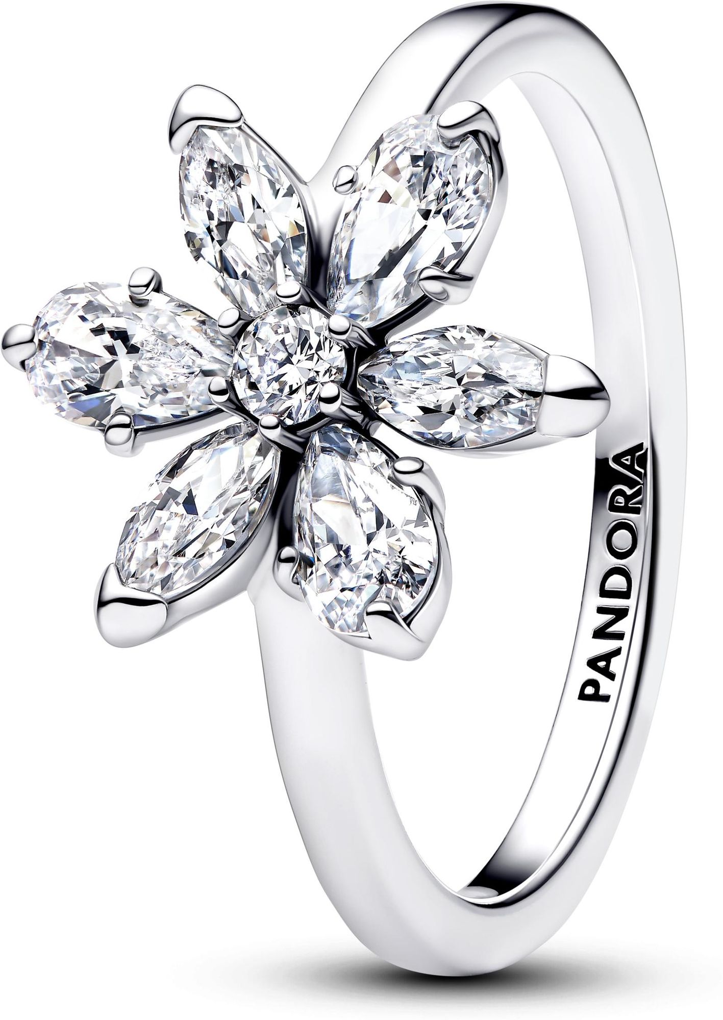 Pandora Herbarium Sparkling Flower Cocktail Ring 193000C02 womans ring Pandora Herbarium Sparkling Flower Cocktail Ring 193000C02 womans ring