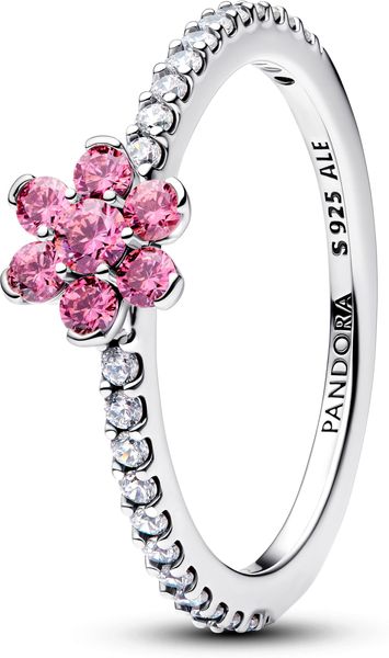 Pandora Sparkling Pink Flower Ring 194499C02 Bague pour femmes Pandora Sparkling Pink Flower Ring 194499C02 Bague pour femmes