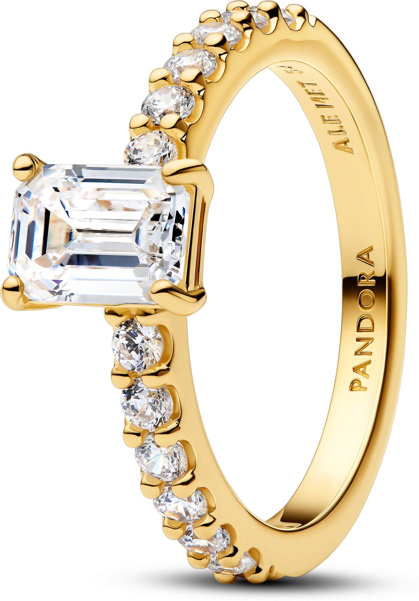 Pandora Rectangular Sparkling Halo Ring 164506C01 womans ring Pandora Rectangular Sparkling Halo Ring 164506C01 womans ring
