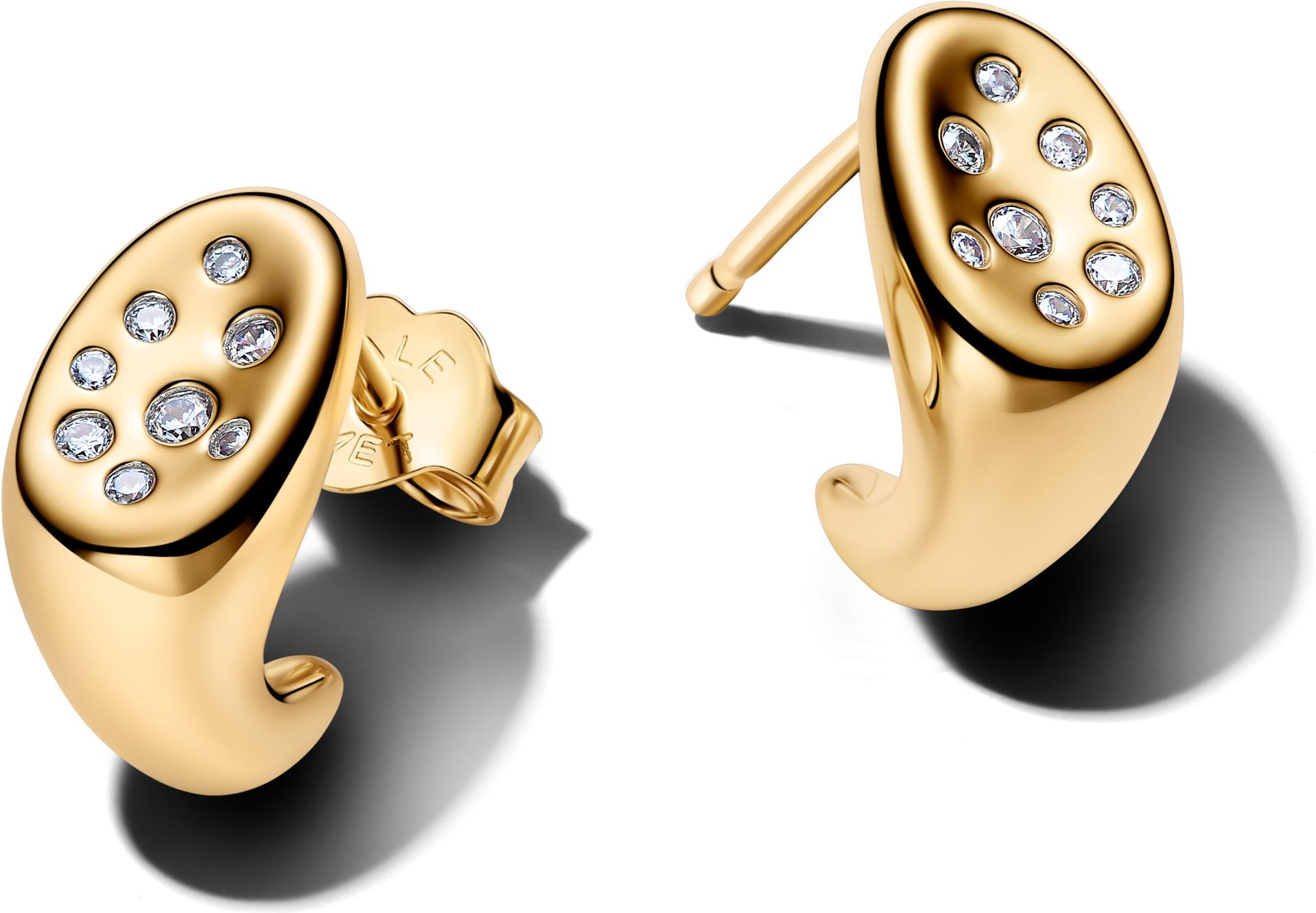 Pandora Organically Shaped Stone-Set Stud 264661C01 Pendiente de botón Pandora Organically Shaped Stone-Set Stud 264661C01 Pendiente de botón