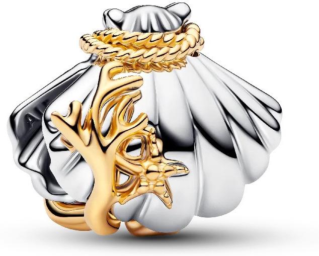 Pandora Disney Princesses Ariel Shell Lab-Grown Diamond Two-Tone 764403C01 Pendant Pandora Disney Princesses Ariel Shell Lab-Grown Diamond Two-Tone 764403C01 Pendant