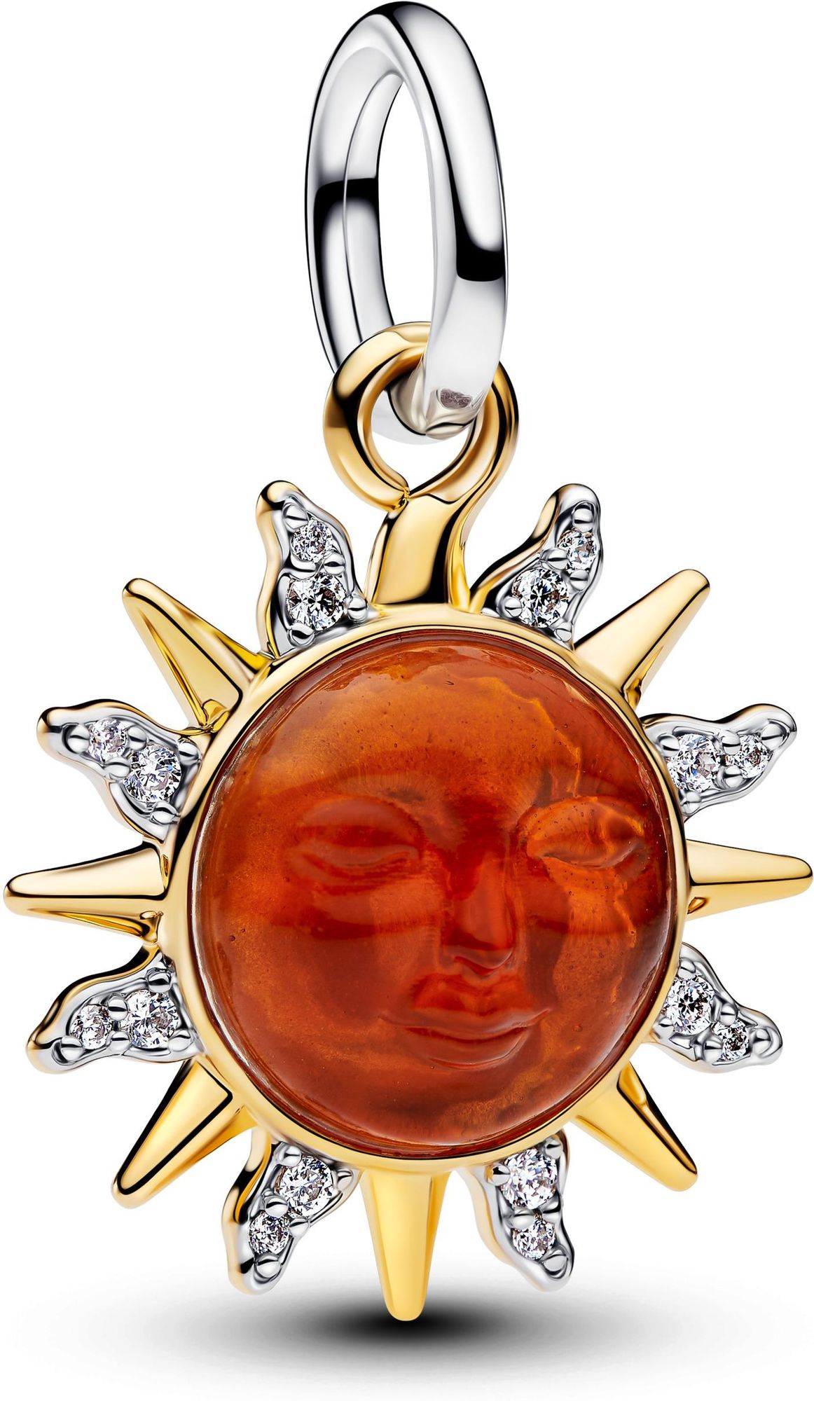 Pandora Swirling Sun Two-Tone Dangle 764703C01 Anhänger Pandora Swirling Sun Two-Tone Dangle 764703C01 Anhänger