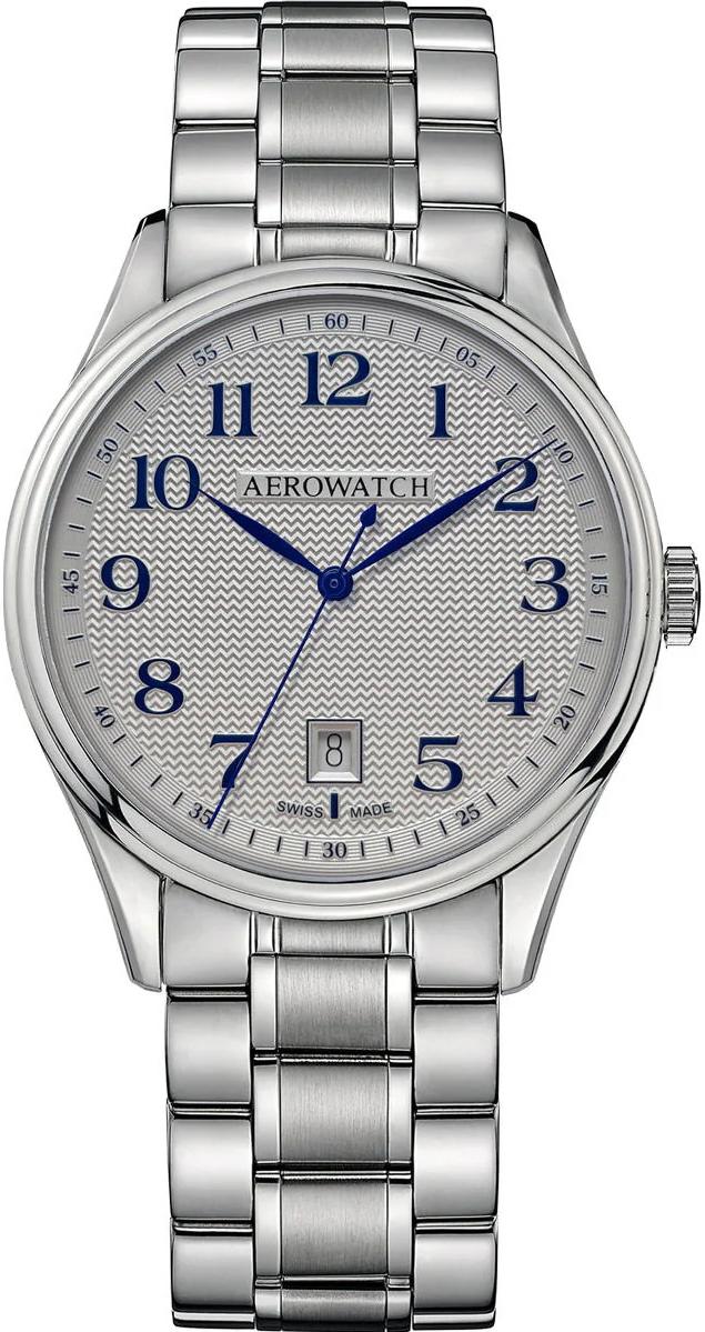 Aerowatch Les Grandes Classiques A 42102 AA05 M Heren armbandhorloge Aerowatch Les Grandes Classiques A 42102 AA05 M Heren armbandhorloge