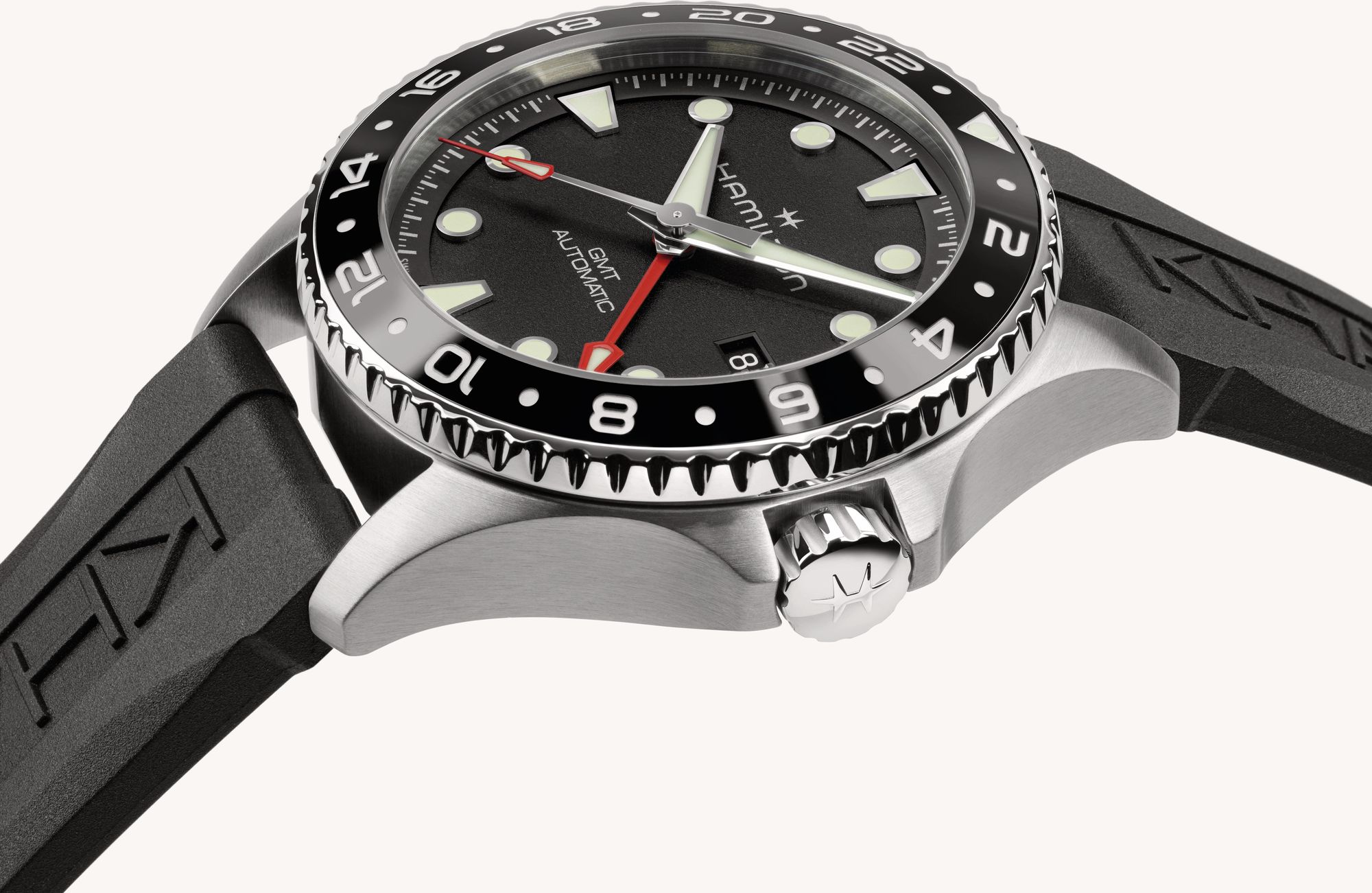 Hamilton Khaki Navy Scuba Auto GMT H82555330 Automatisch horloge voor heren Hamilton Khaki Navy Scuba Auto GMT H82555330 Automatisch horloge voor heren