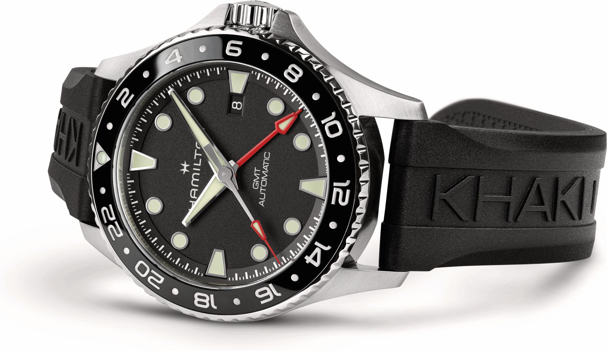 Hamilton Khaki Navy Scuba Auto GMT H82555330 Automatisch horloge voor heren Hamilton Khaki Navy Scuba Auto GMT H82555330 Automatisch horloge voor heren