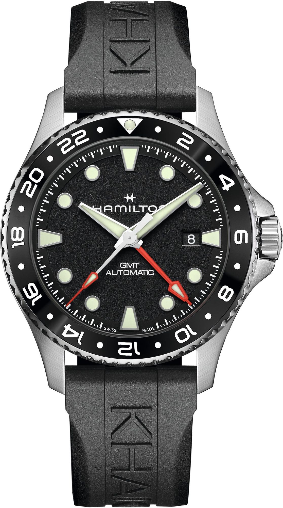 Hamilton Khaki Navy Scuba Auto GMT H82555330 Automatisch horloge voor heren Hamilton Khaki Navy Scuba Auto GMT H82555330 Automatisch horloge voor heren