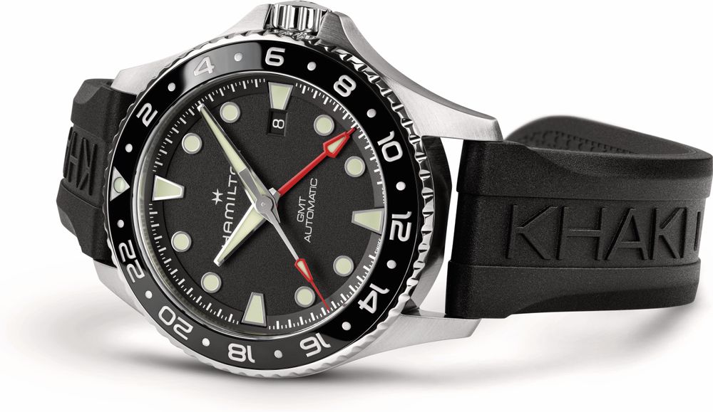 Hamilton Khaki Navy Scuba Auto GMT H82555330 Automatisch horloge voor heren