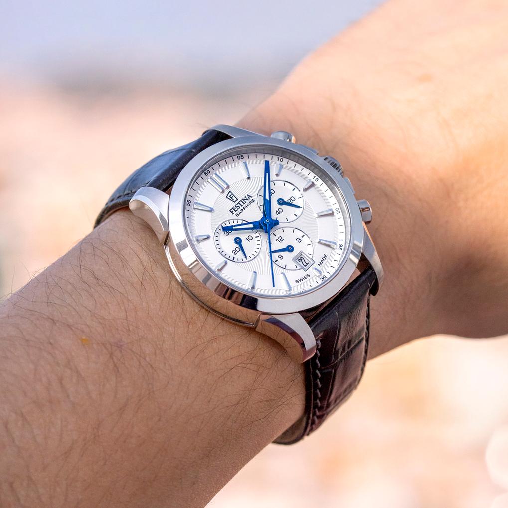 Festina SWISS MADE CHRONO F20094/2 Cronógrafo para hombres Festina SWISS MADE CHRONO F20094/2 Cronógrafo para hombres