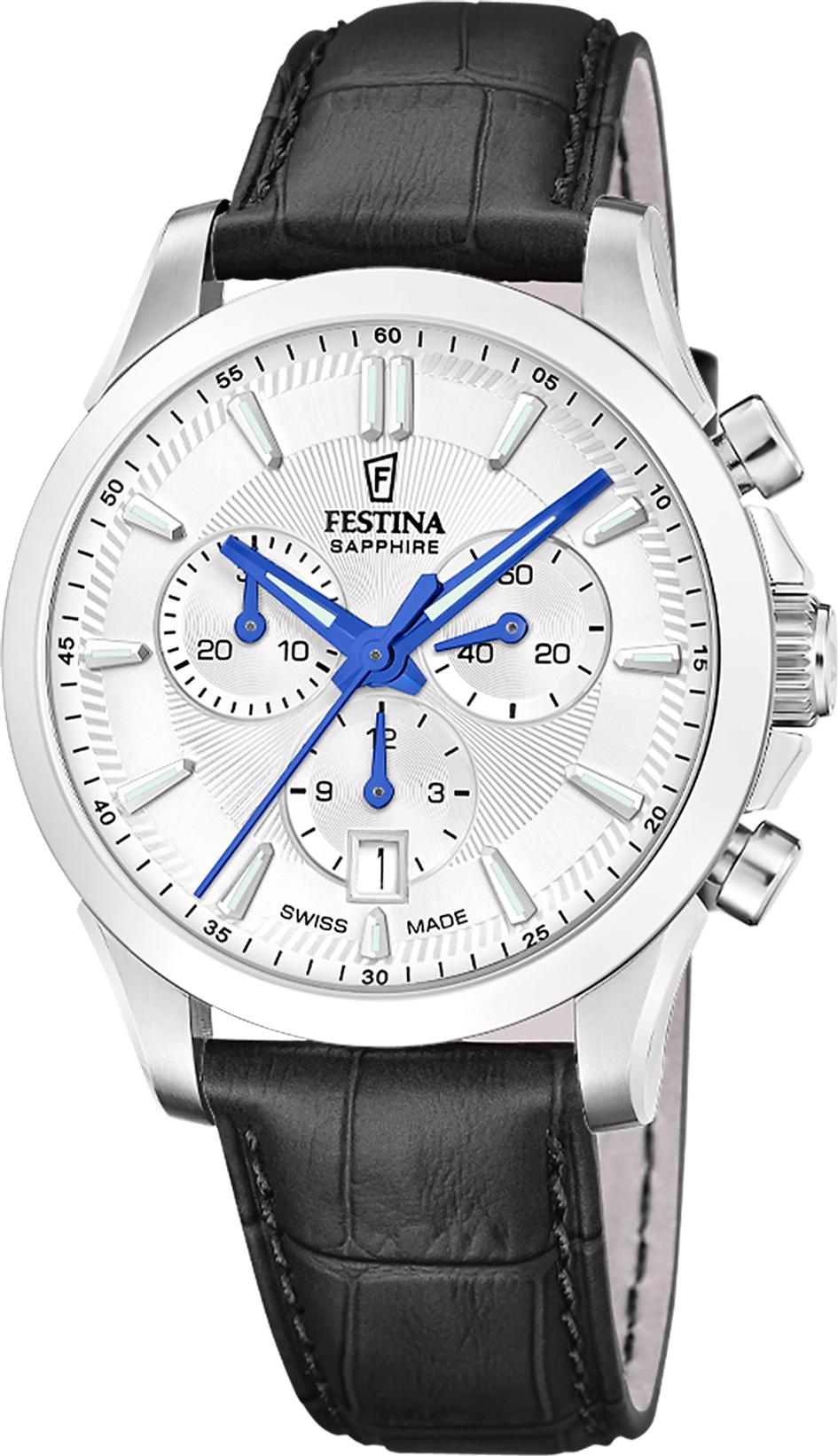 Festina SWISS MADE CHRONO F20094/2 Cronógrafo para hombres Festina SWISS MADE CHRONO F20094/2 Cronógrafo para hombres