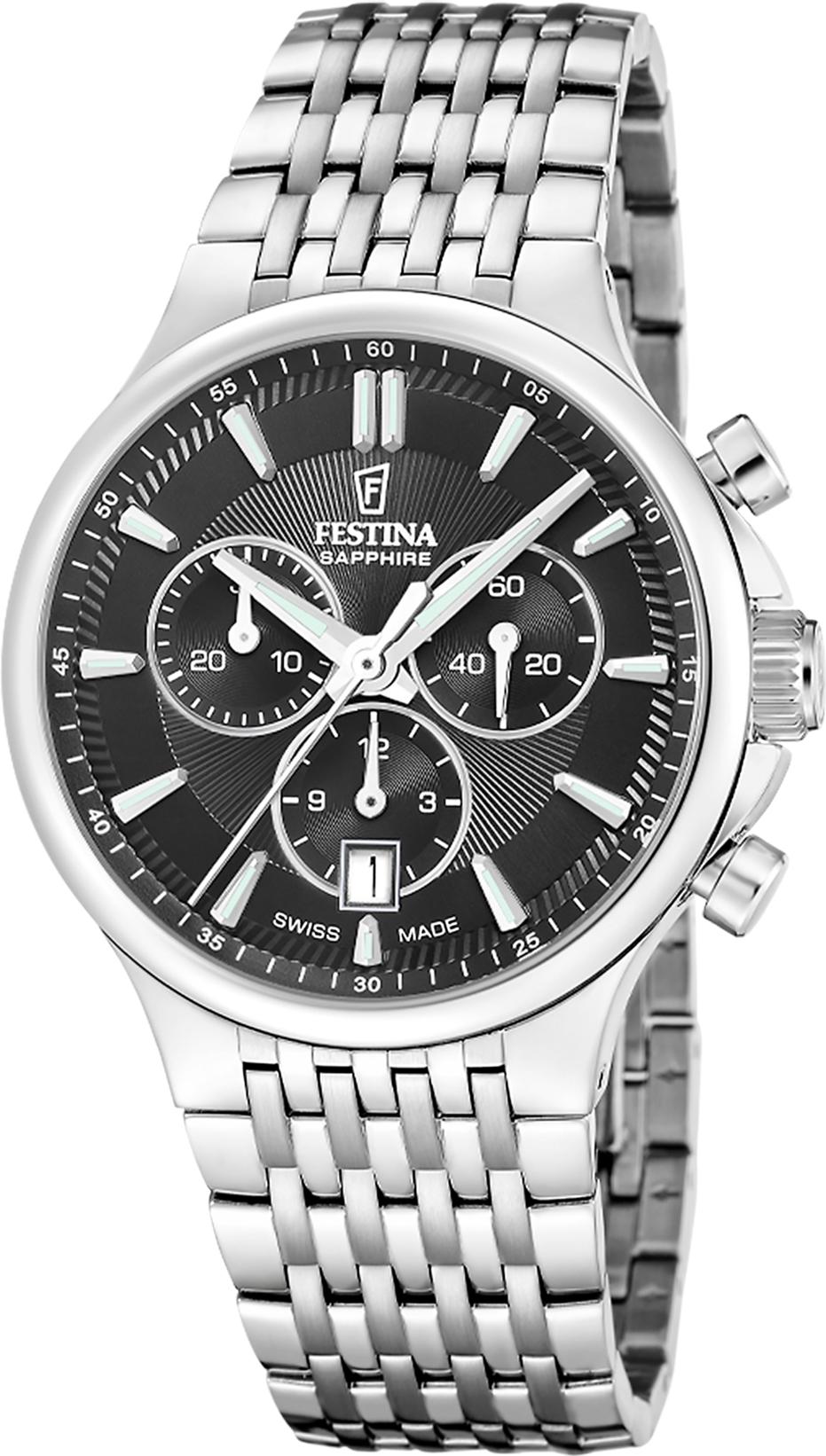 Festina SWISS MADE CHRONO F20093/4 Chronographe pour homme Festina SWISS MADE CHRONO F20093/4 Chronographe pour homme
