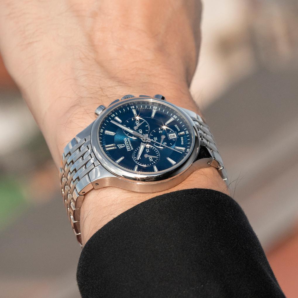 Festina SWISS MADE CHRONO F20093/2 Cronógrafo para hombres Festina SWISS MADE CHRONO F20093/2 Cronógrafo para hombres