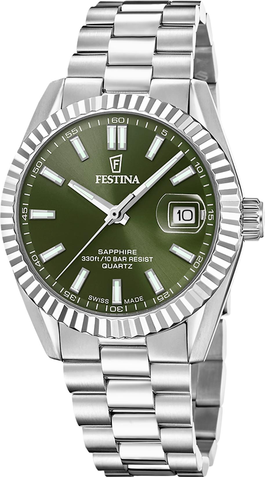 Festina SWISS MADE CLASSIC STEEL F20084/C Reloj de Pulsera para hombres Festina SWISS MADE CLASSIC STEEL F20084/C Reloj de Pulsera para hombres