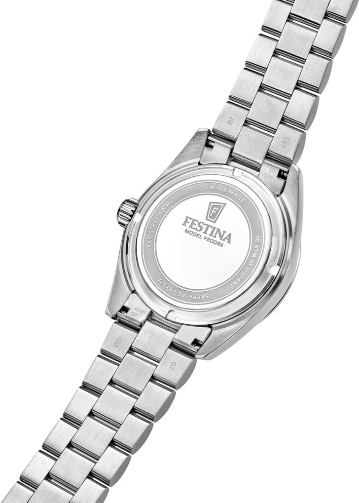 Festina SWISS MADE CLASSIC STEEL F20084/B Heren armbandhorloge Festina SWISS MADE CLASSIC STEEL F20084/B Heren armbandhorloge