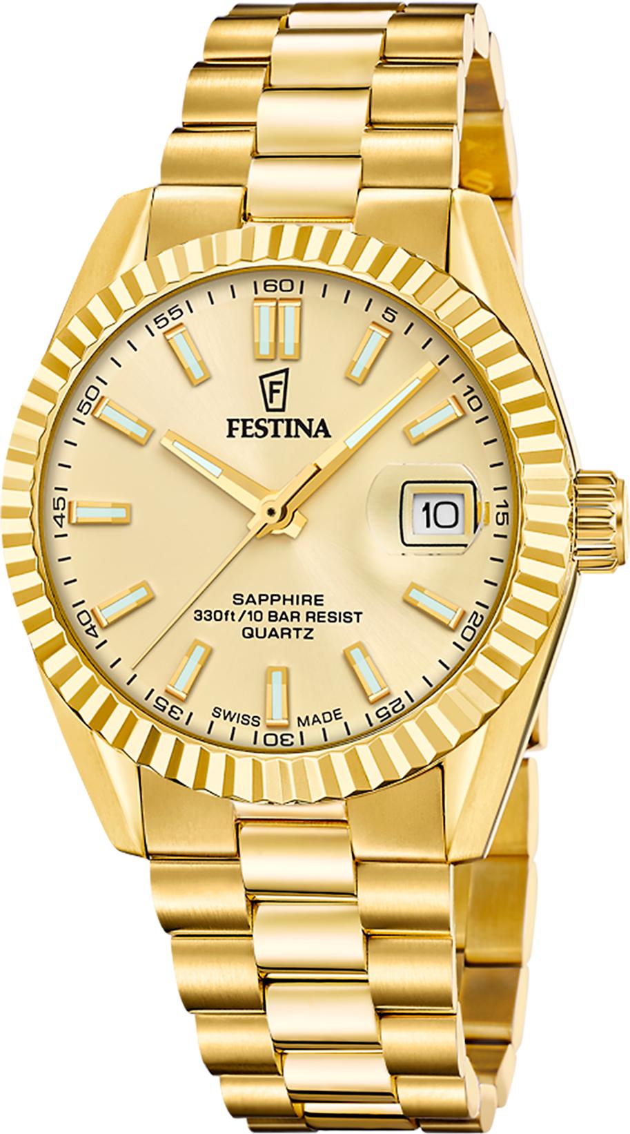 Festina SWISS MADE CLASSIC STEEL F20086/A Reloj de Pulsera para hombres Festina SWISS MADE CLASSIC STEEL F20086/A Reloj de Pulsera para hombres