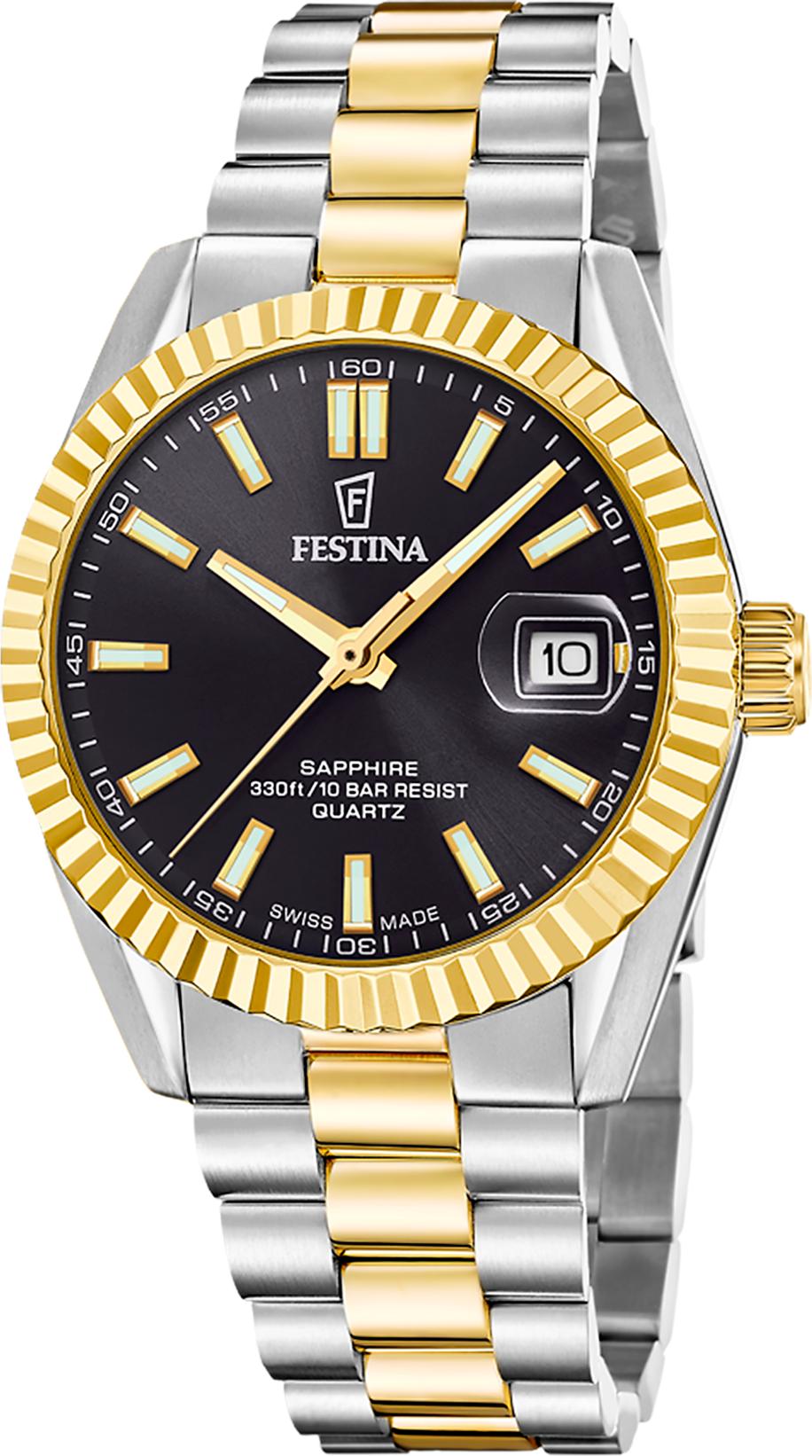 Festina SWISS MADE CLASSIC STEEL F20085/C Reloj de Pulsera para hombres Festina SWISS MADE CLASSIC STEEL F20085/C Reloj de Pulsera para hombres