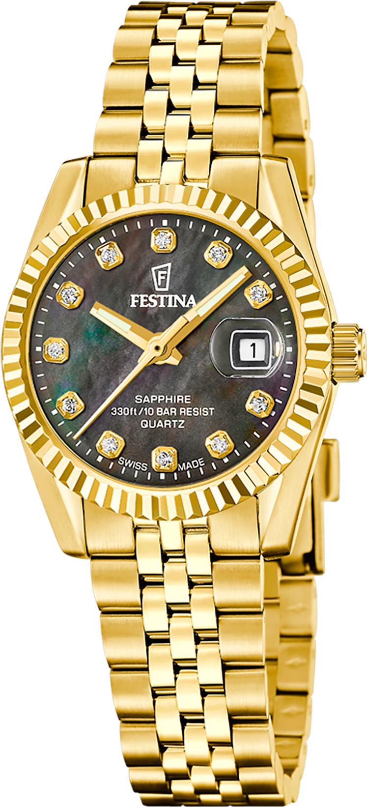 Festina SWISS MADE CLASSIC STEEL F20089/3 Orologio da polso donna Festina SWISS MADE CLASSIC STEEL F20089/3 Orologio da polso donna