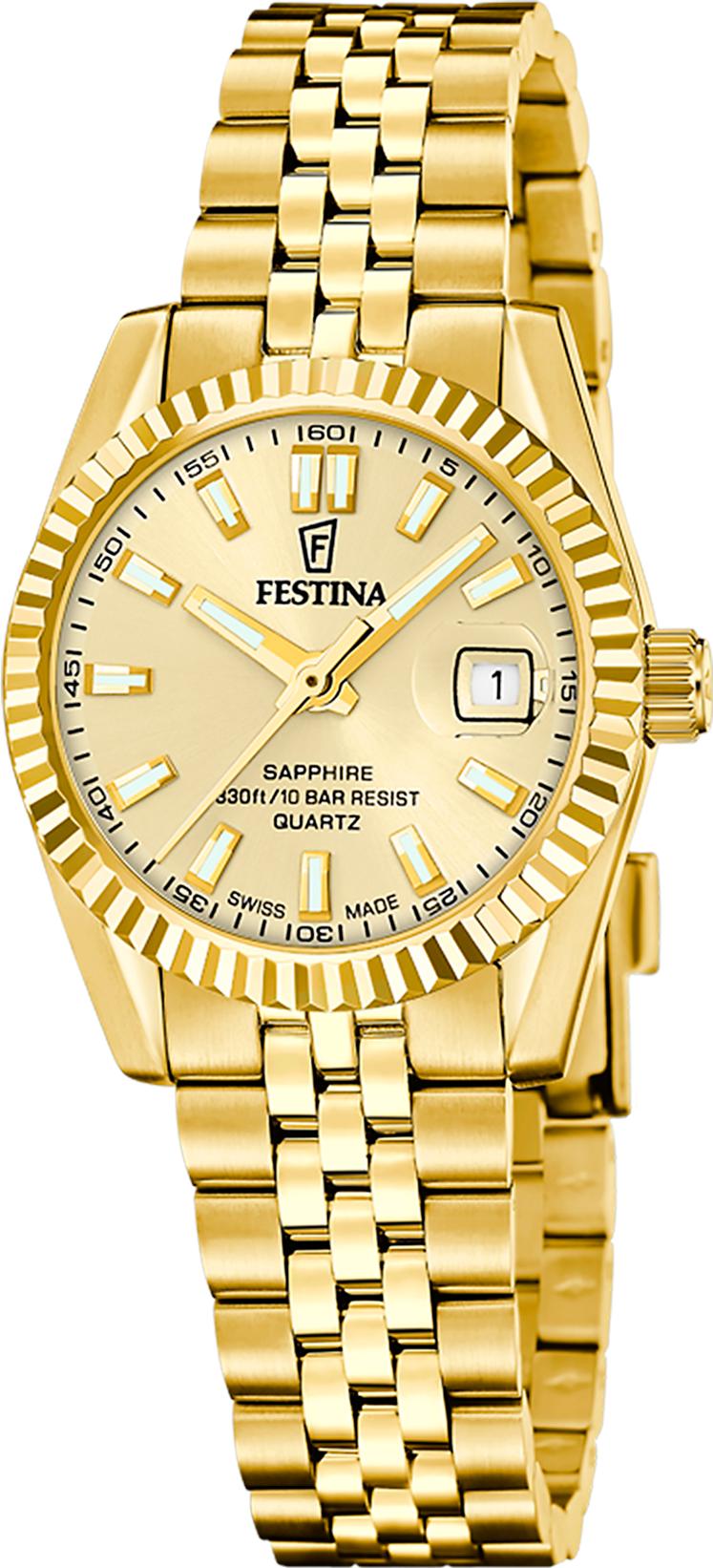 Festina SWISS MADE CLASSIC STEEL F20089/2 Montre Bracelet pour femmes Festina SWISS MADE CLASSIC STEEL F20089/2 Montre Bracelet pour femmes