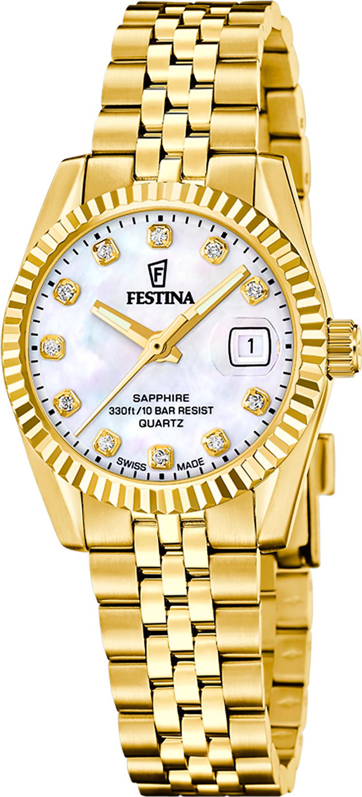 Festina SWISS MADE CLASSIC STEEL F20089/1 Dames armbandhorloge Festina SWISS MADE CLASSIC STEEL F20089/1 Dames armbandhorloge