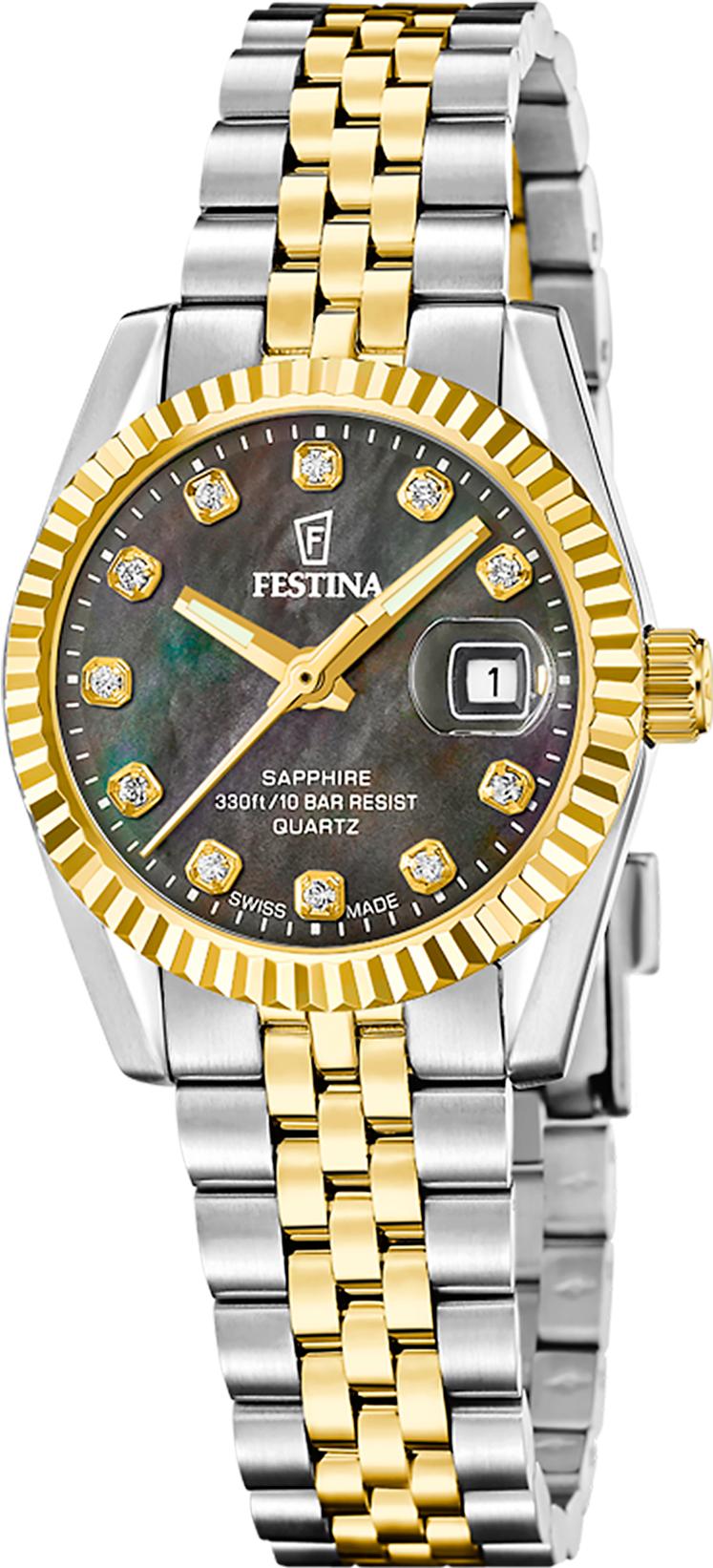 Festina SWISS MADE CLASSIC STEEL F20088/5 Orologio da polso donna