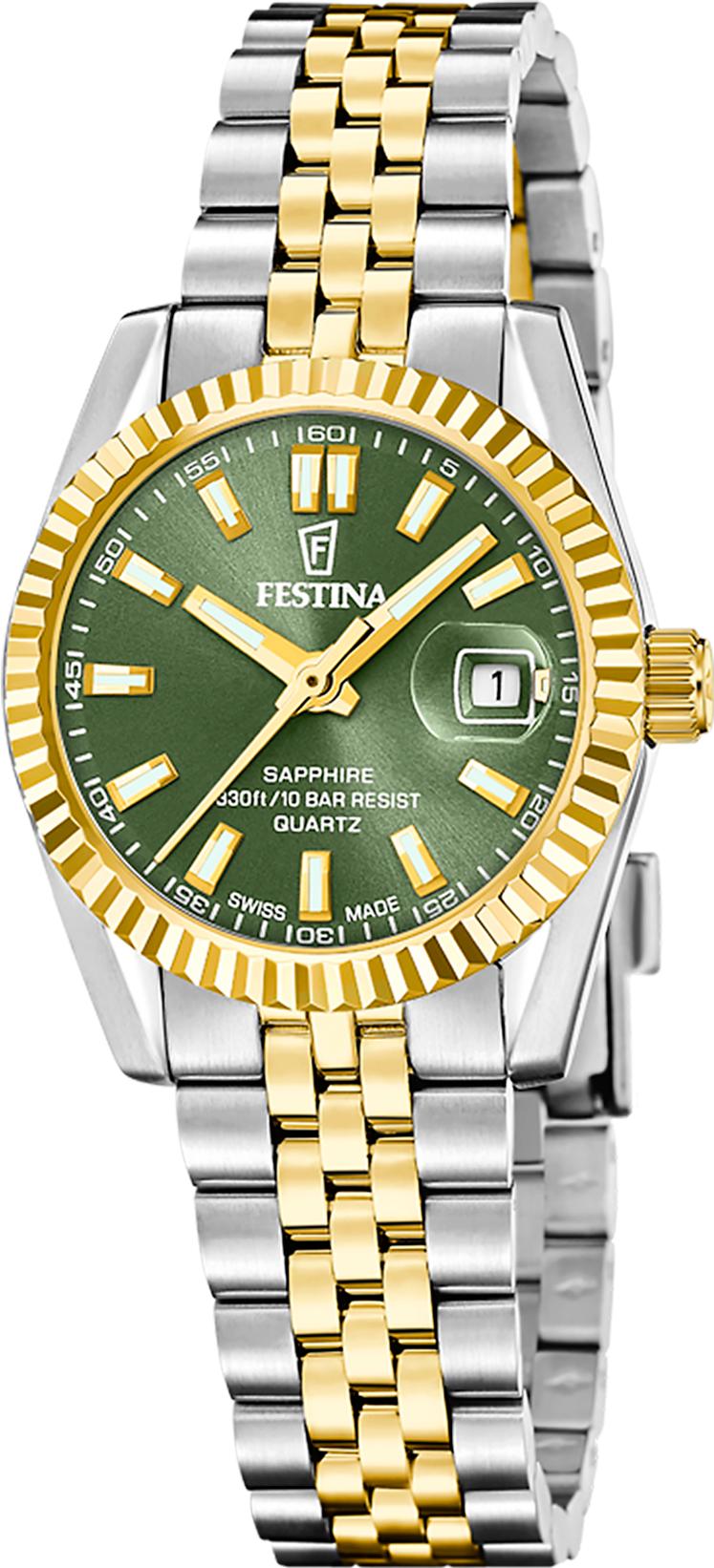 Festina SWISS MADE CLASSIC STEEL F20088/4 Orologio da polso donna