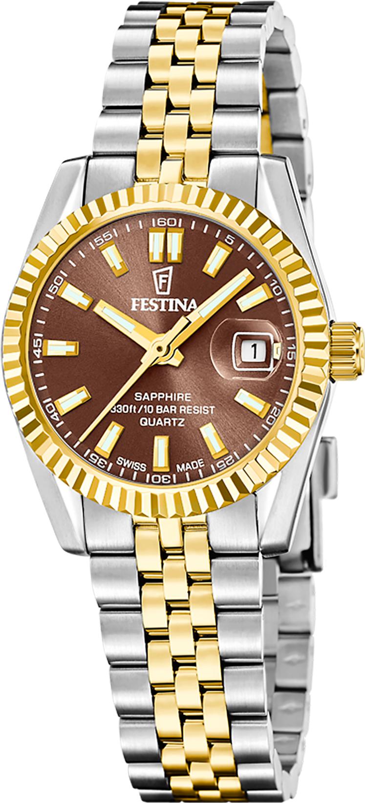 Festina SWISS MADE CLASSIC STEEL F20088/3 Montre Bracelet pour femmes Festina SWISS MADE CLASSIC STEEL F20088/3 Montre Bracelet pour femmes