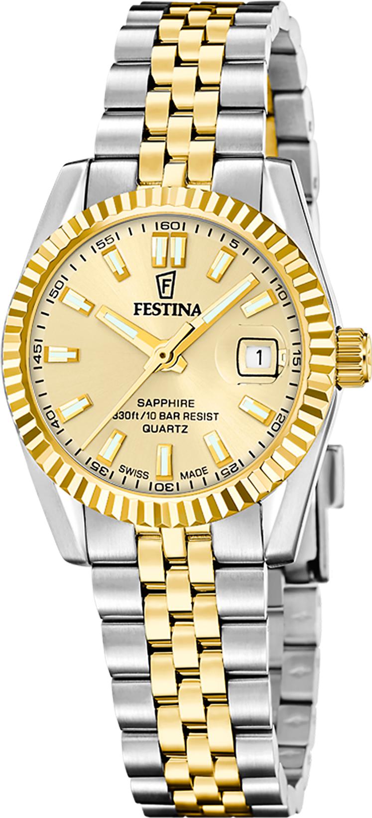 Festina SWISS MADE CLASSIC STEEL F20088/2 Montre Bracelet pour femmes Festina SWISS MADE CLASSIC STEEL F20088/2 Montre Bracelet pour femmes