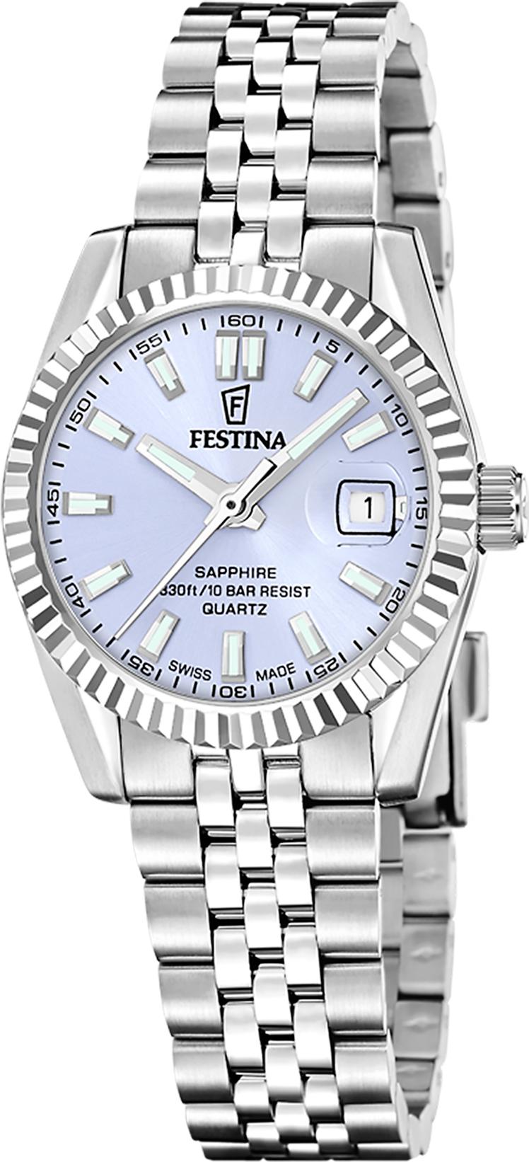 Festina SWISS MADE CLASSIC STEEL F20087/3 Orologio da polso donna Festina SWISS MADE CLASSIC STEEL F20087/3 Orologio da polso donna
