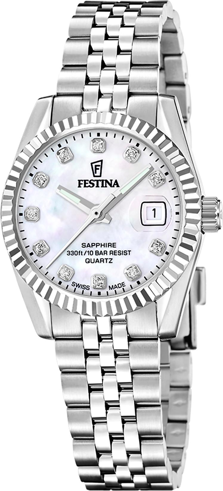 Festina SWISS MADE CLASSIC STEEL F20087/1 Montre Bracelet pour femmes Festina SWISS MADE CLASSIC STEEL F20087/1 Montre Bracelet pour femmes