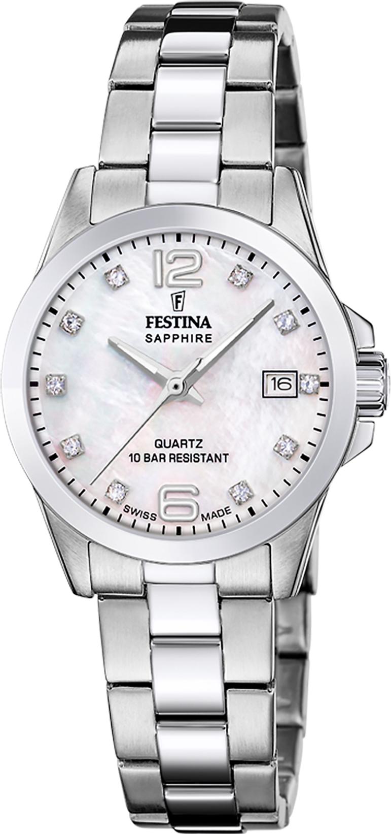 Festina SWISS MADE CLASSIC STEEL F20049/7 Montre Bracelet pour femmes Festina SWISS MADE CLASSIC STEEL F20049/7 Montre Bracelet pour femmes