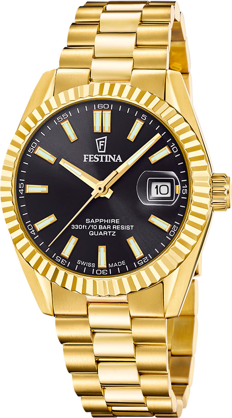 Festina SWISS MADE CLASSIC STEEL F20086/B Orologio da polso uomo Festina SWISS MADE CLASSIC STEEL F20086/B Orologio da polso uomo