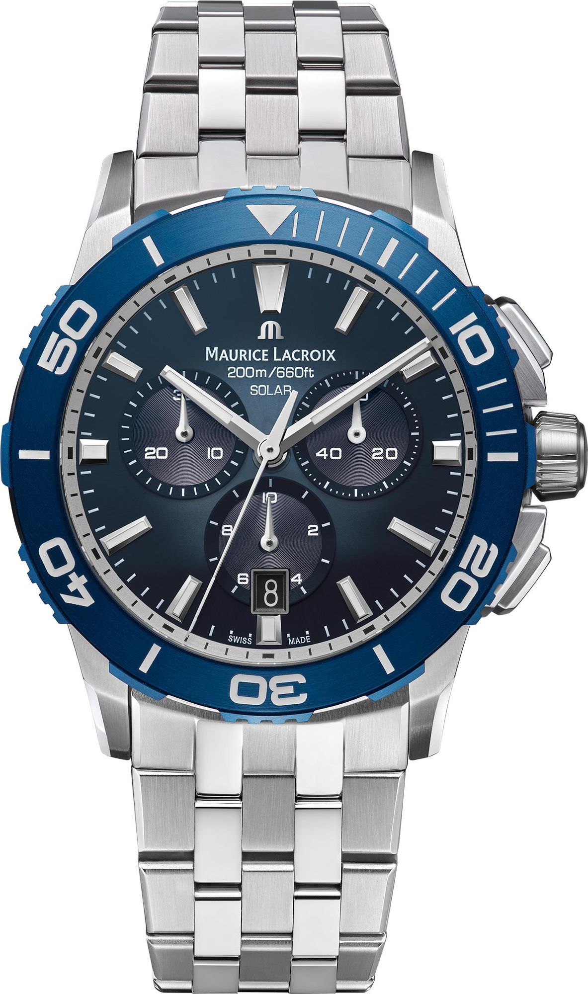 Maurice Lacroix Pontos S Solar Chronograph PT1038-SSL42-430-1 Herenchronograaf