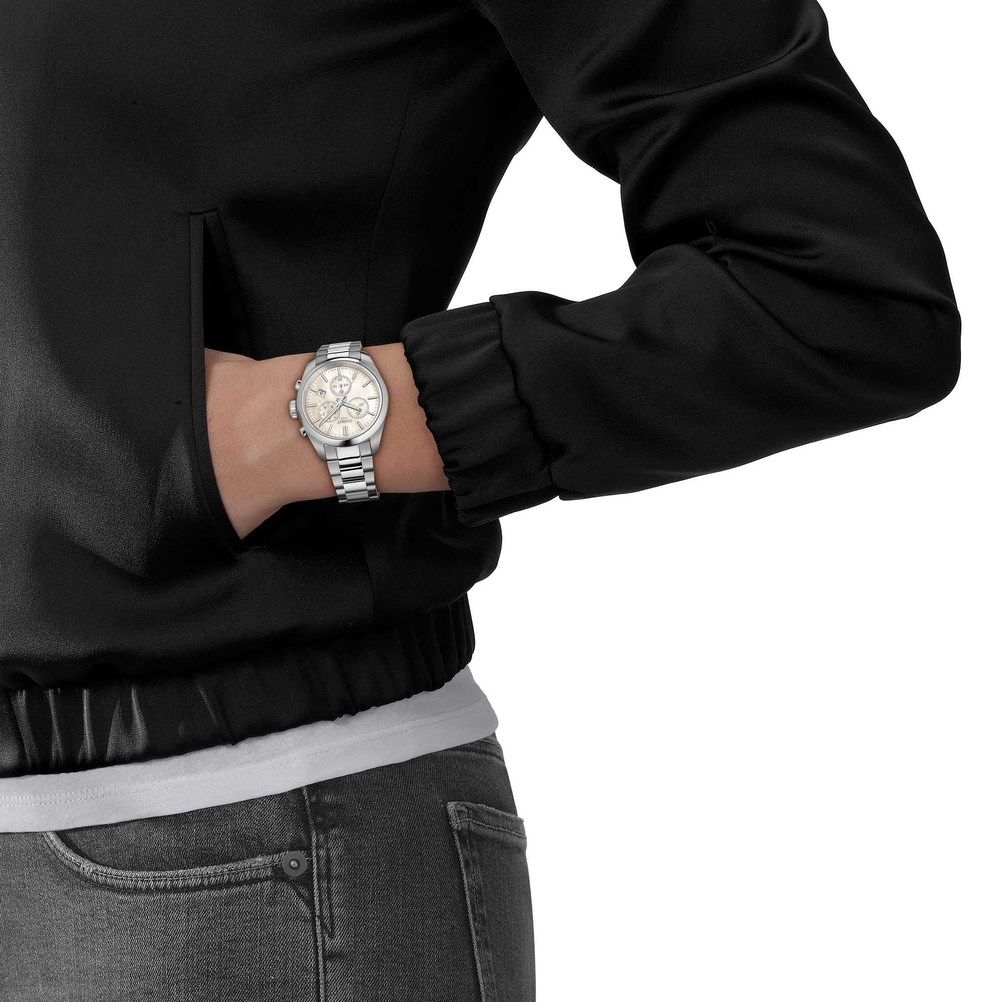 Tissot PR 100 Chrono T150.217.11.111.00 Dameschronograaf Tissot PR 100 Chrono T150.217.11.111.00 Dameschronograaf