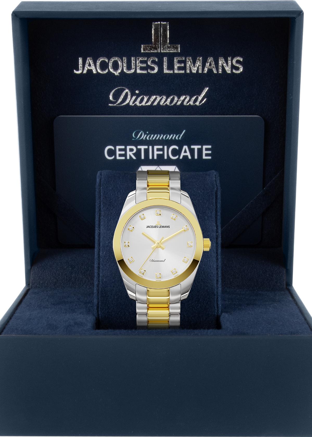 Jacques Lemans Derby Diamond D-10C Damenarmbanduhr Jacques Lemans Derby Diamond D-10C Damenarmbanduhr