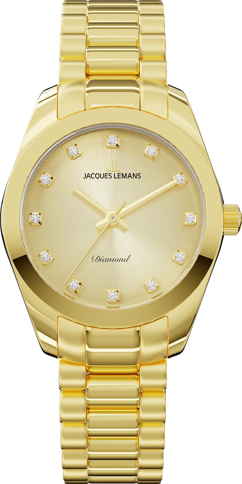 Jacques Lemans Derby Diamond D-10D Dames armbandhorloge Jacques Lemans Derby Diamond D-10D Dames armbandhorloge