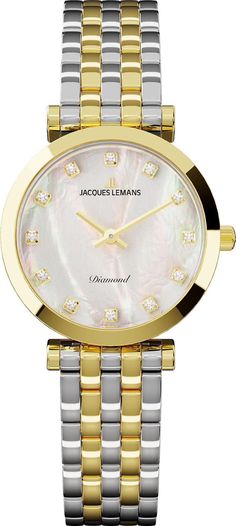 Jacques Lemans Milano Diamond D-12B Orologio da polso donna
